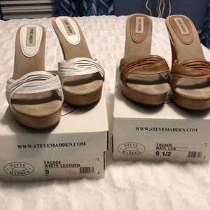 Steve Madden two pairs Facade leather shoes 9.5